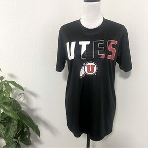 Russell Utah Utes Jersey Mens Black Size Medium (38/40) 100% Polyester